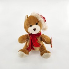 Cuddly Cousins Bear In A Santa Hat Plush