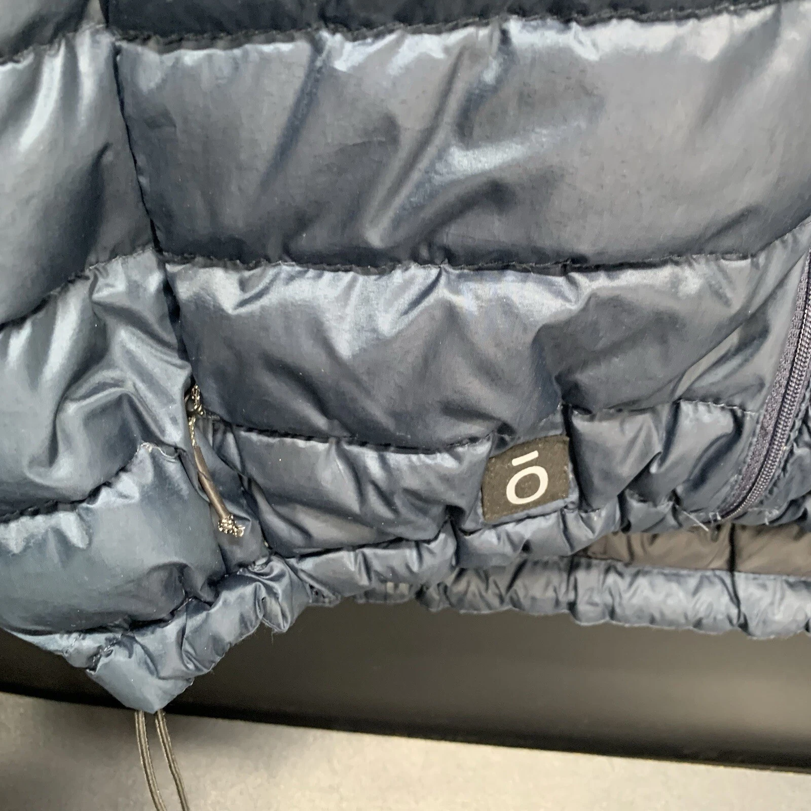lole hooded puffer down drawstring waist jacket