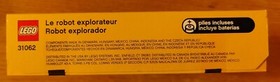 Lego 3-in-1 model Creator Robo Explorer 31062, New & Sealed