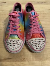 Paris Blues Girls Rainbow Sequin Sneakers Size 5m 2010