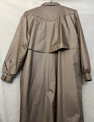 Chiango / Fleet Street Women 14 Golden Rain Trench Coat