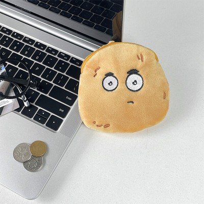 Cartoon Potato Plush Coin Purse Mini Earphone Bag Portable Small Storage B^>d