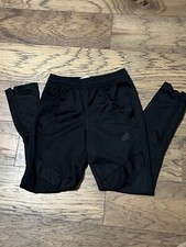 Adidas Original Big Kid Size Medium Climax Track Pants Black/Black