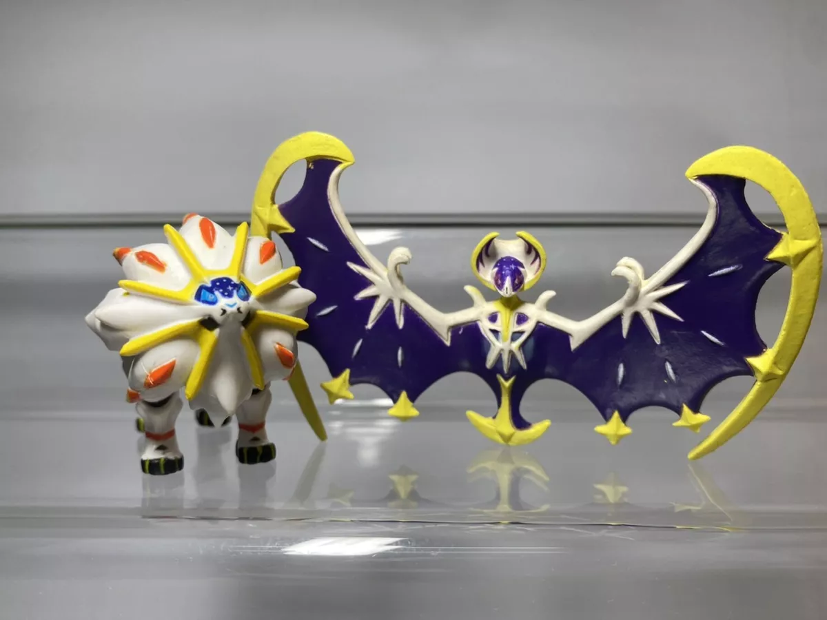 Solgaleo Lunala(2 pcs)Pokemon Monster T-arts Gashapon Collection Figure.