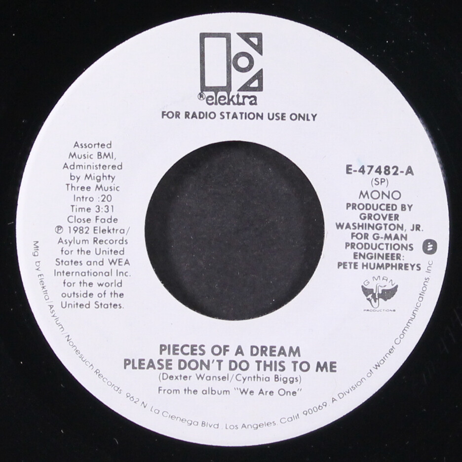 PIECES OF A DREAM: please don&rsquo;t do this to me / mono ELEKTRA 7 