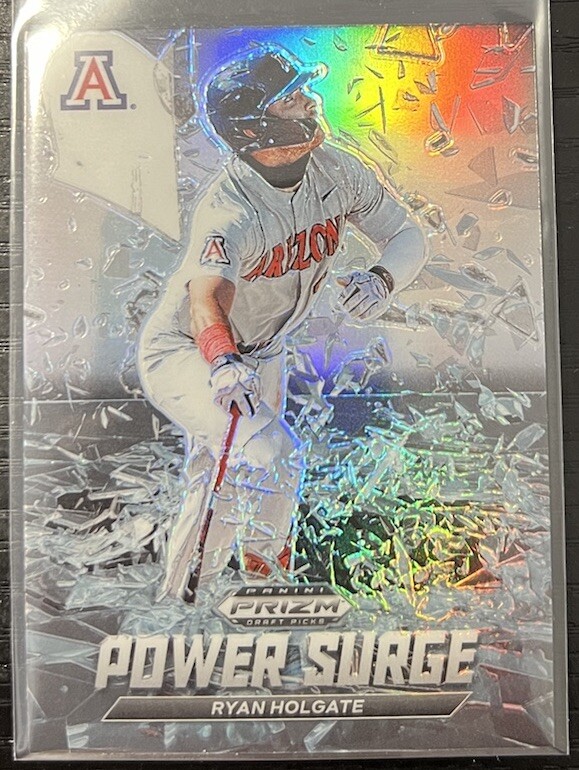 2021 Panini Prizm Draft Picks Power Surge Prizm Ryan Holgate #PS-RH Phillies