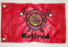 Personalized FIRE FIGHTER Safety Flag UTV ATV JEEP Recumbent Trike