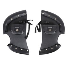 Pari Black Motorcycle Soft Lowers Chaps Leg W...
