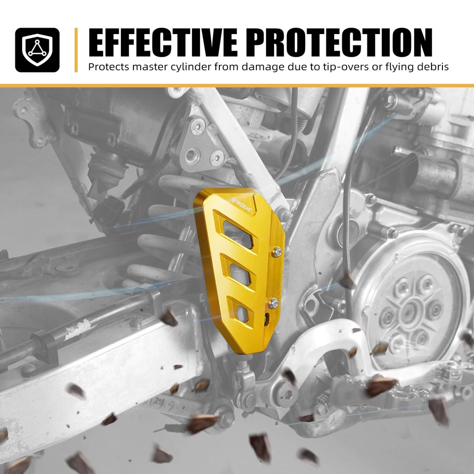 Protector de cilindro maestro trasero para Suzuki DRZ400 DRZ400E DRZ400S DRZ400SM 2000-2024 Foto 2 de 4