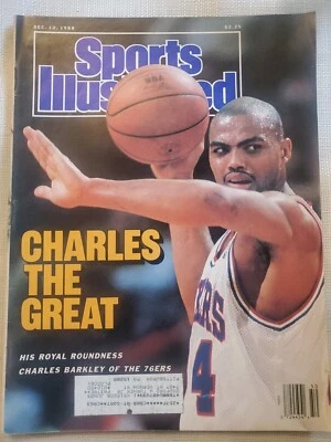 Charles Barkley December 12 1988 Sports Illustrated Newsstand No Label 76ers S - Image 1 of 4