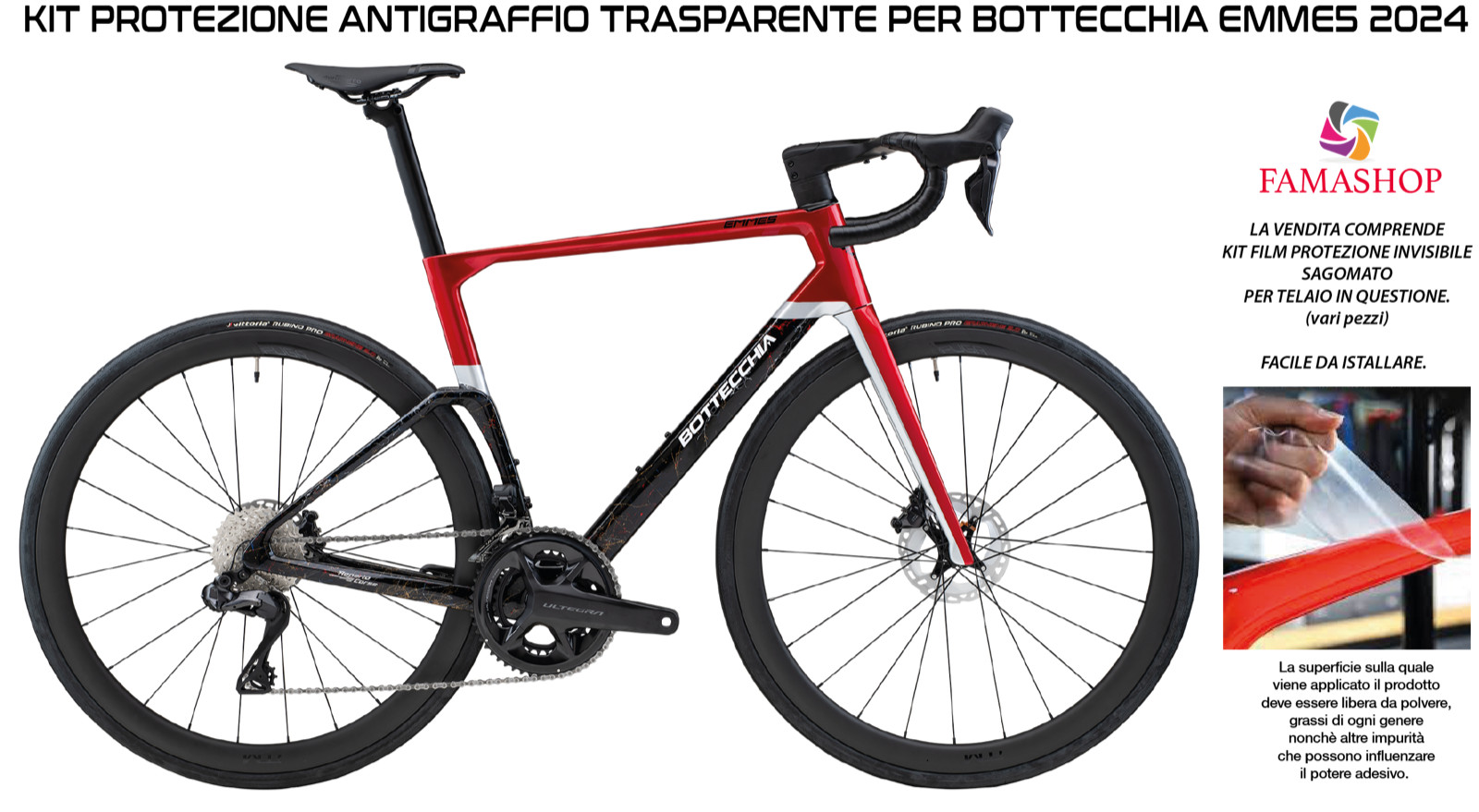 Kit pellicola protezione trasparente Bottecchia Emme 5