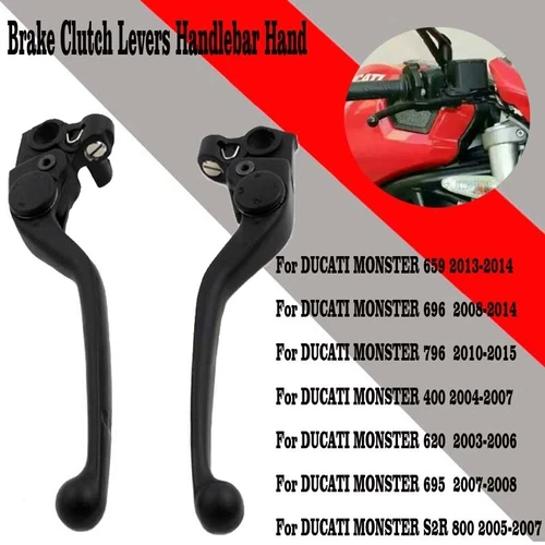 Fits For Ducati Monster 796 696 10-14 / Hypermotard 796 Brake Clutch Levers - Picture 3 of 6
