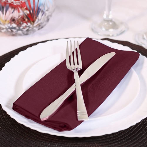 Pack of Restaurant Cloth Napkins 17x17 Inches Dinner Napkins Utopia Home - Picture 101 of 147