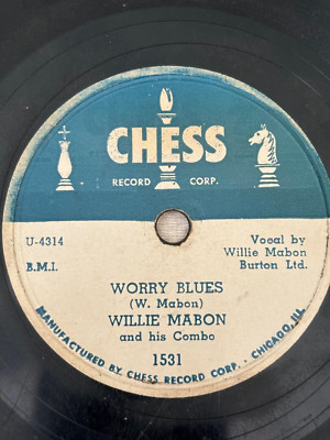 WILLIE MABON Worry Blues/I Don't Know CHESS 1531  78RPM VG