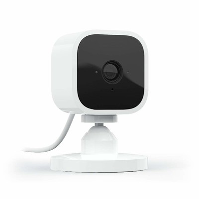 0840080526126 Blink Mini Compact 1080p Weiße Kamera 