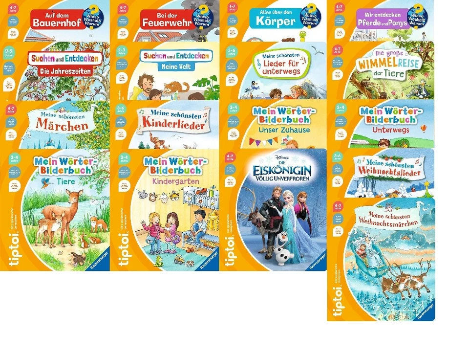 Ravensburger tiptoi® Bücher Auswahl Reihe: Wieso? Weshalb? Warum? Tip Toi NEU