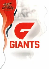 2021 GWS GIANTS AFL Card CLUB LOGO Optimum