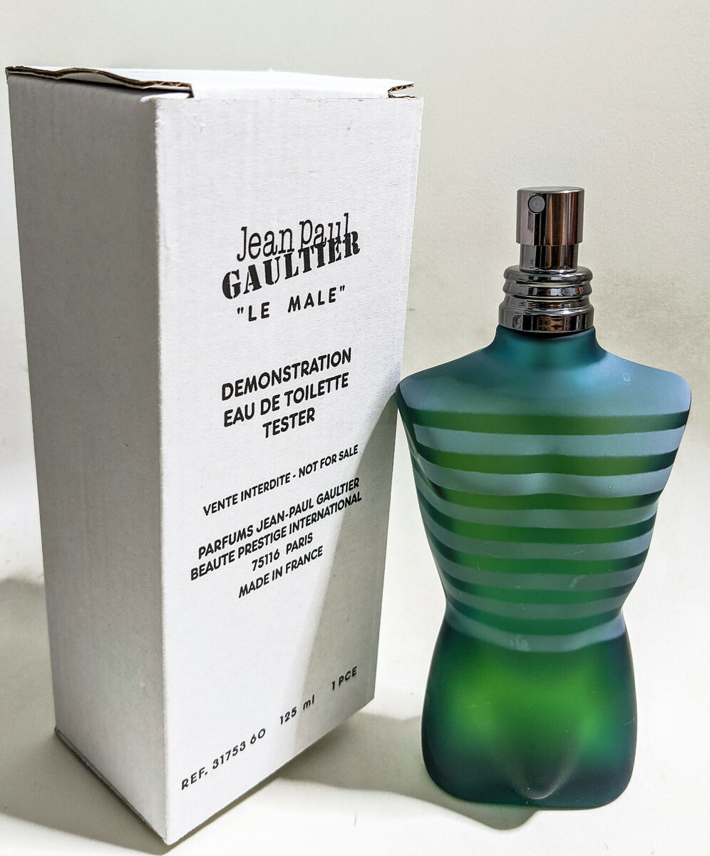 Vintage Jean Paul Gaultier LE MALE Eau De Toilette 125 Ml / 4.2 Fl Oz.  Vaporisateur. Rare. Lot UEG12 X 