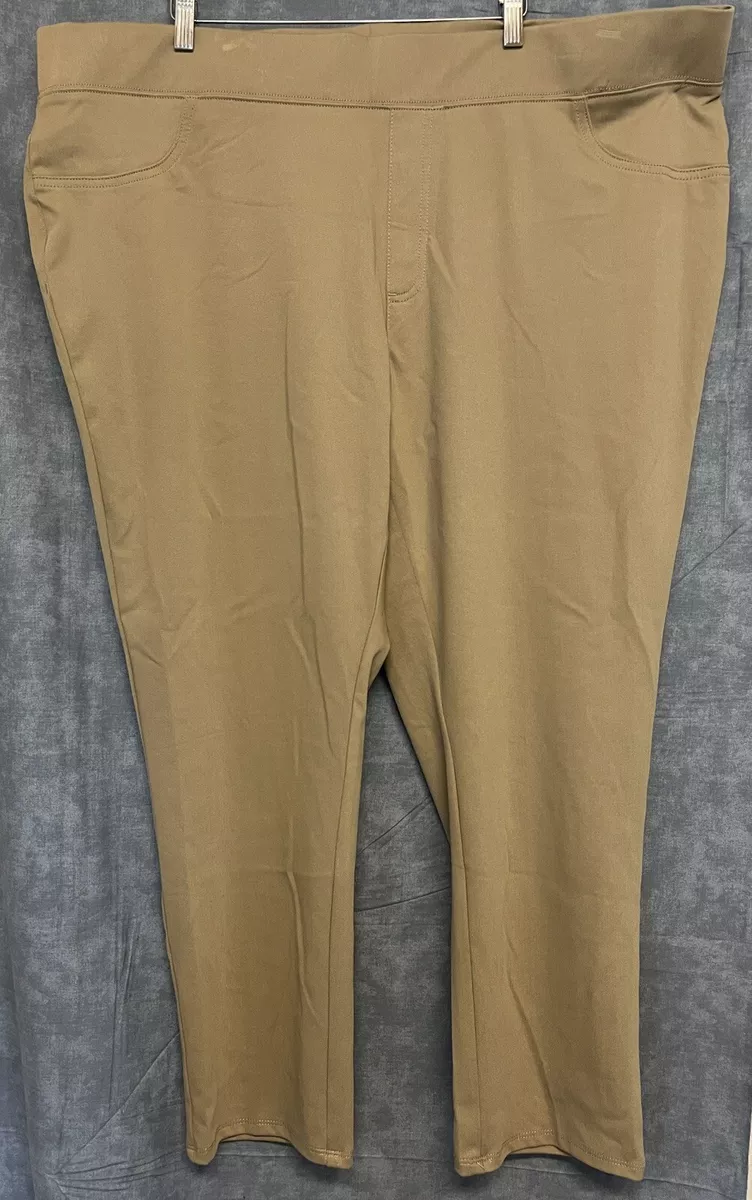 size 4X Faded Glory jeggings 26W 28W beige