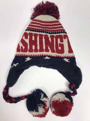 Washington Winter Ear Flap Muff Ski Hat 