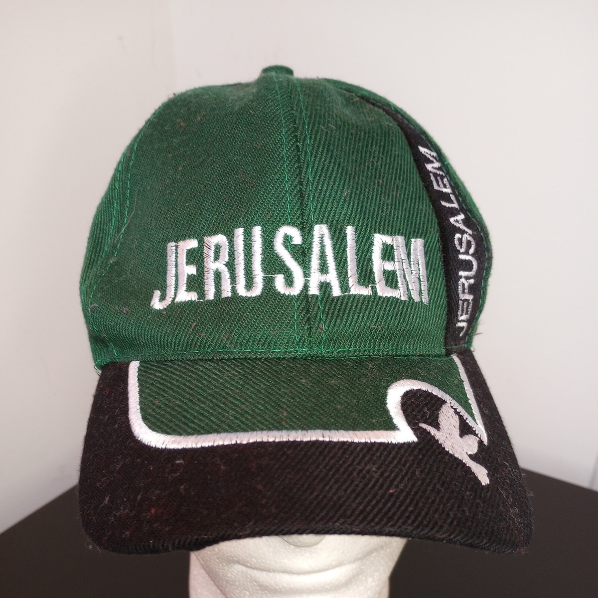 Vintage Cotton Jerusalem Adjustable Baseball CapVintage! Christian Jesus Cross Baseball Cap Vintage Washed Cotton  main image 4
