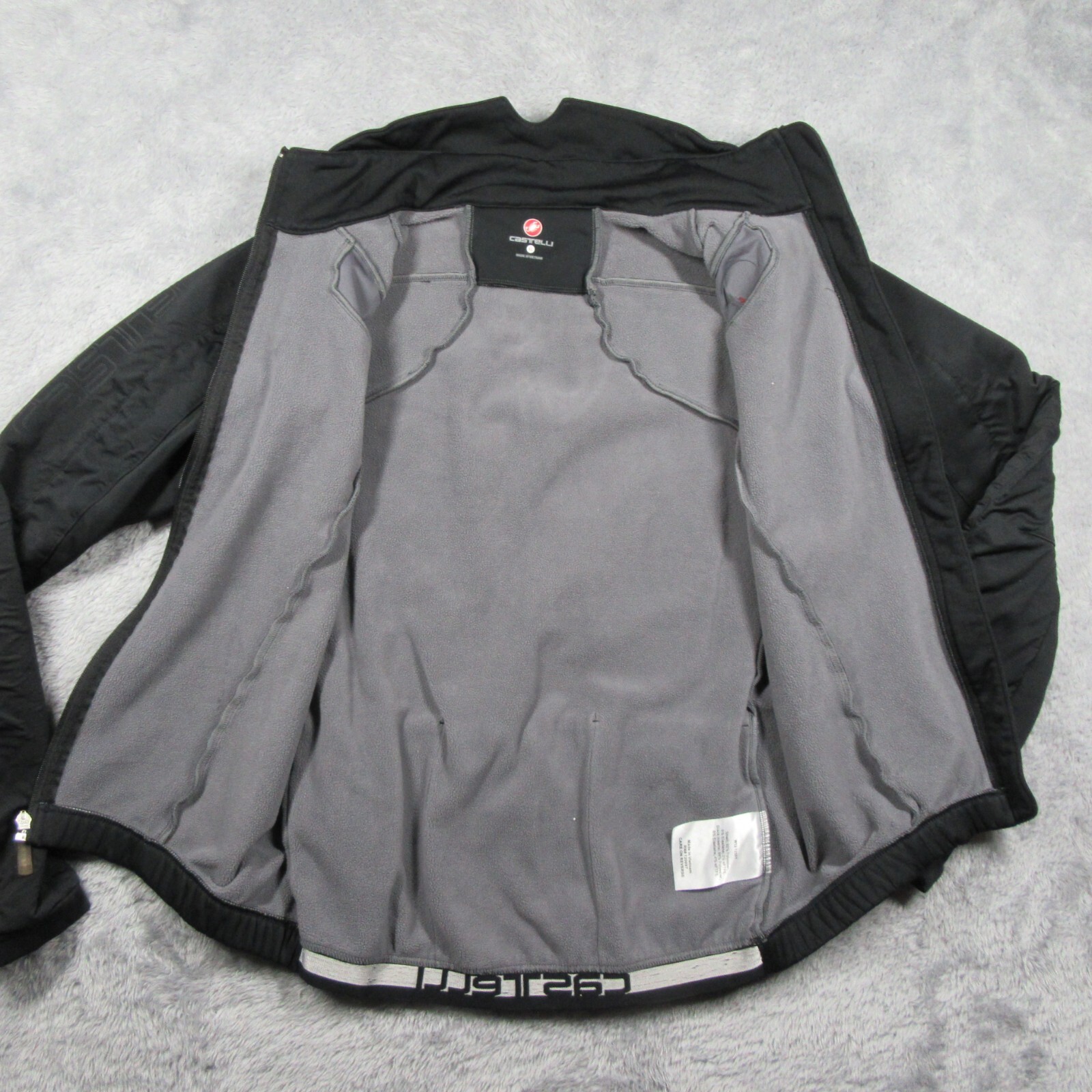 Castelli Cycling Jacket Womens Size XL Black Soft Shell Gore Windstopper Pockets