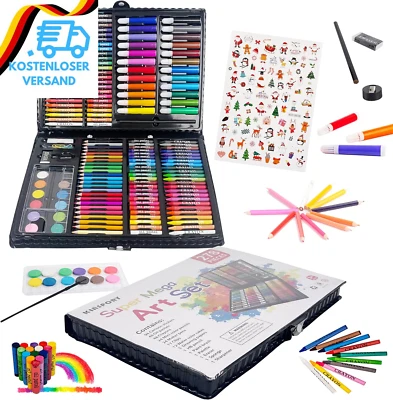 BESUCHE DEN KINSPORY-STORE KINSPORY Malkoffer Kinder, 278 Stück Malset Kinder, Malkasten Für Kinder, Deluxe