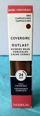 Covergirl Outlast Extreme Wear Concealer 24HR Full Coverage, 880 Cappuccino NEW