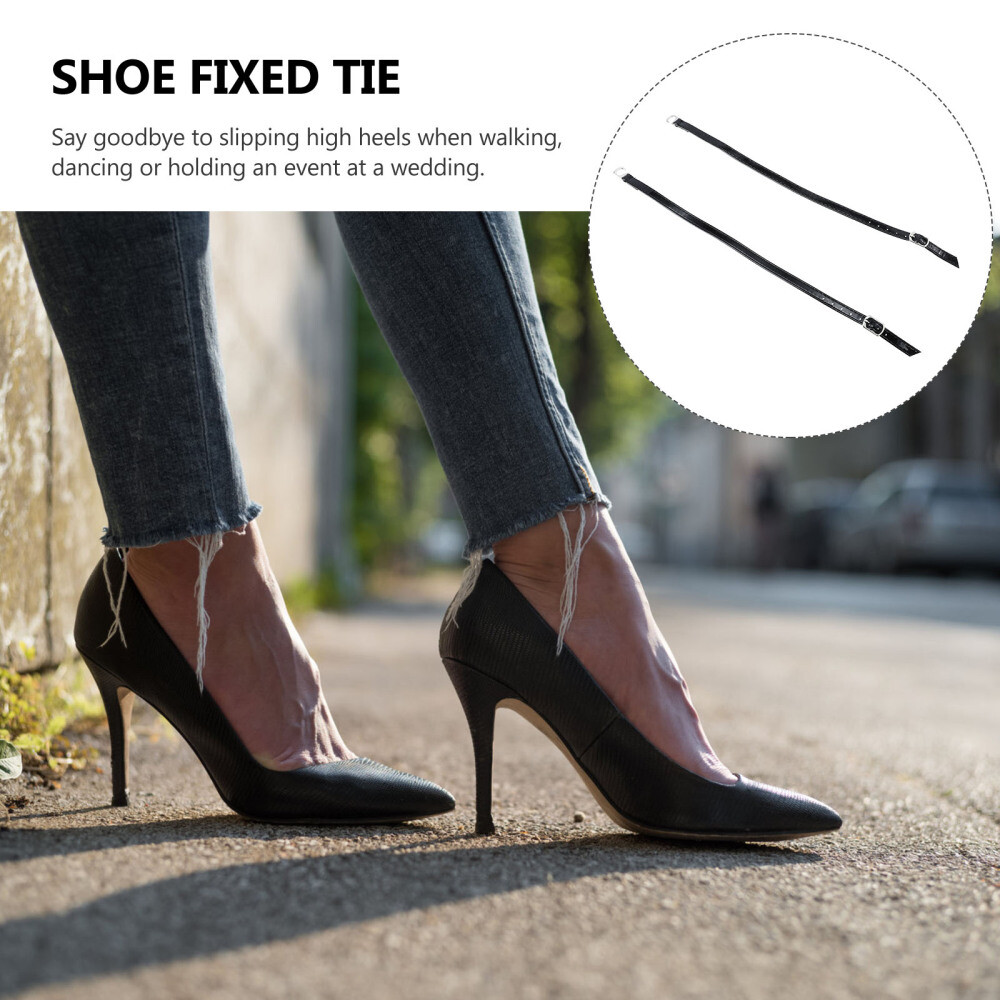 APL 2 Paia Lacci Anticaduta Tacco Alto Cinghie per Scarpe Sciolte Miss Rimovibili