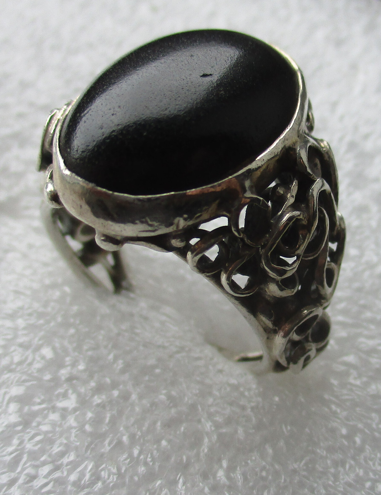 SOLID Pretty 925 Silver Ring - image 1