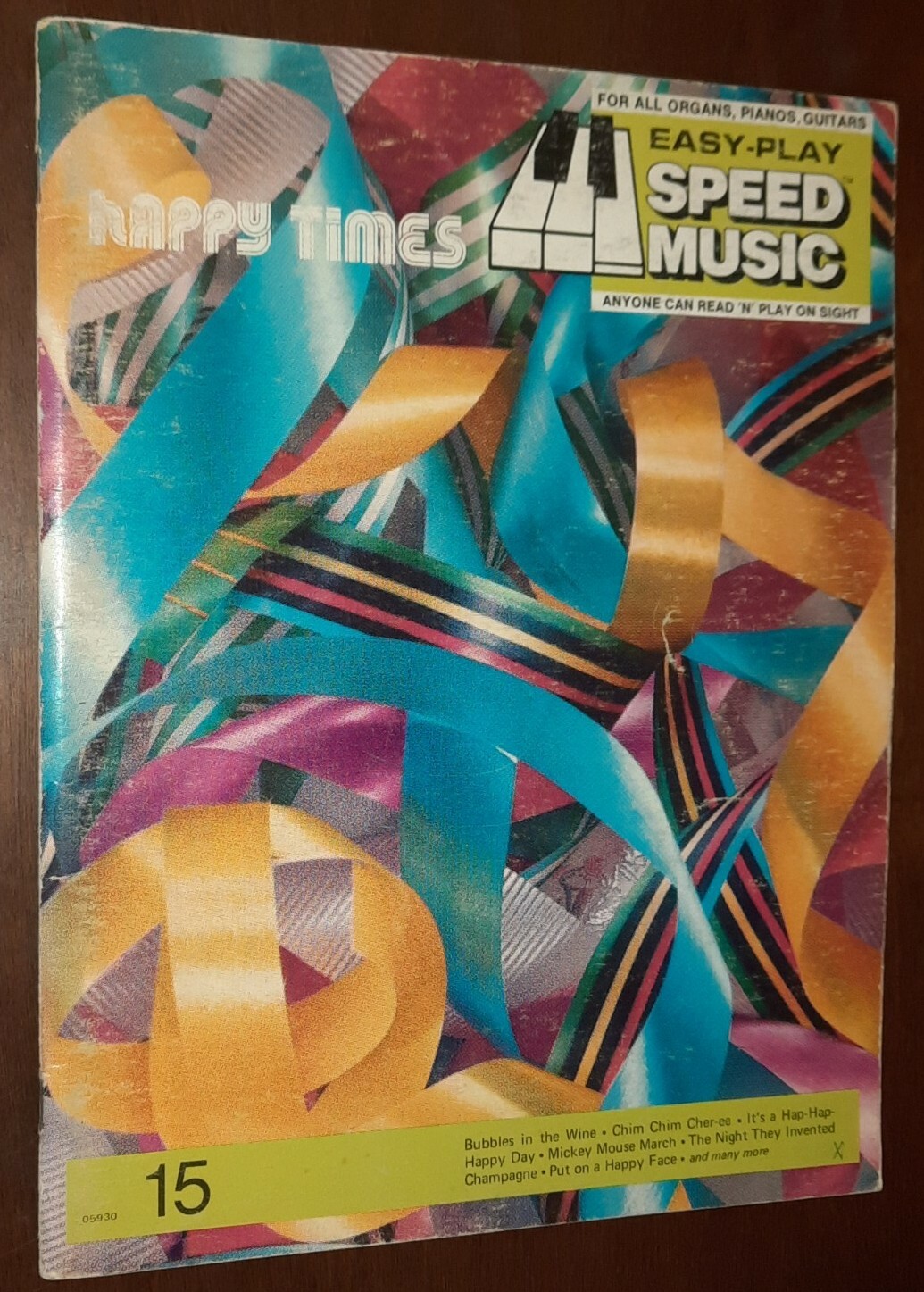 Happy Times Easy-Play Speed Music for all Organs Pianos Guitars