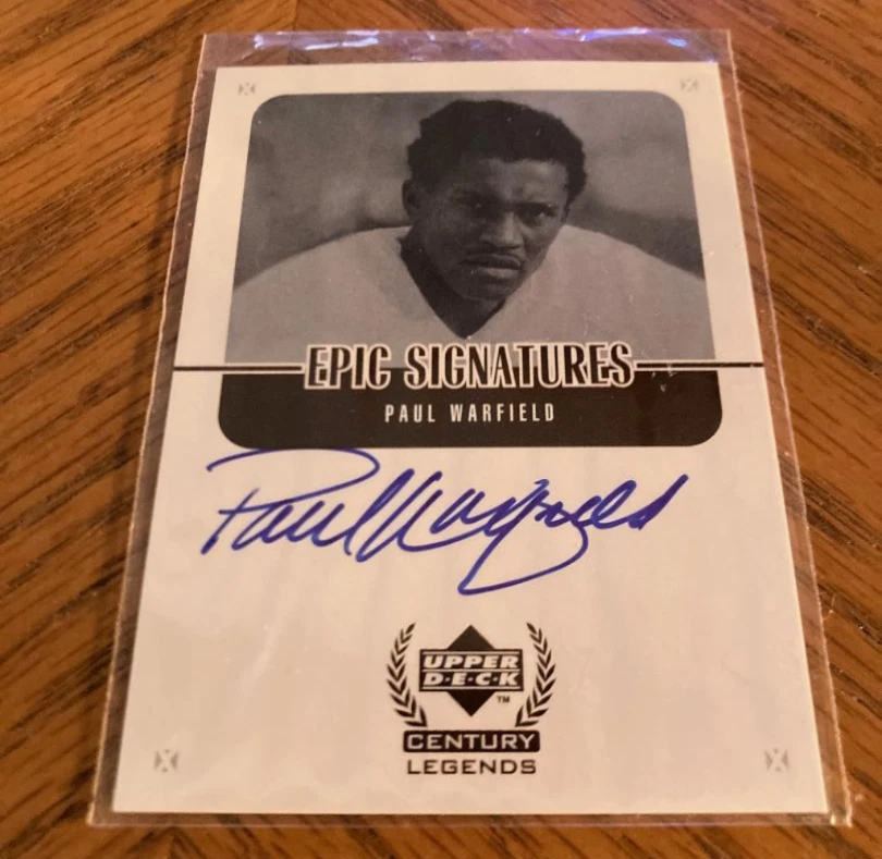 Autograph Auto Ohio State Football Players in NFL Uniforms Rookies You - Pick - Image 3 of 4