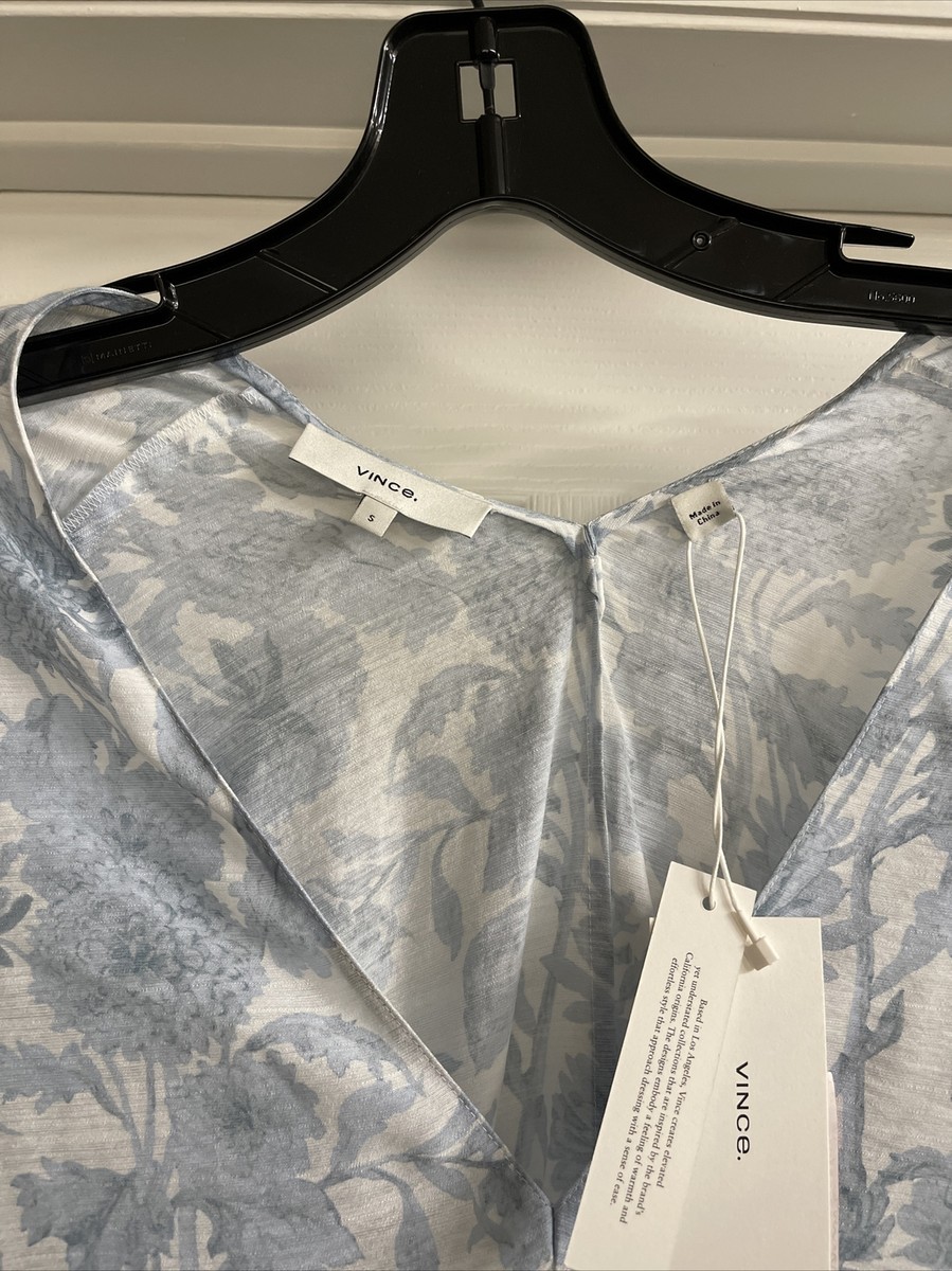 Vince Dahlia Long Sleeve Double V Neck Dress - New With Tags