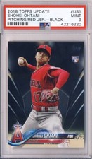 2018 Shohei Ohtani Topps Update Black Rookie RC #US1 #/67 PSA 9 Mint Dodgers