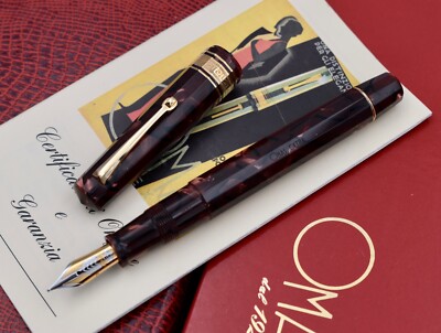 OMAS Old style (1992) Paragon Extra Scarlet Red Fountain Pen 18k