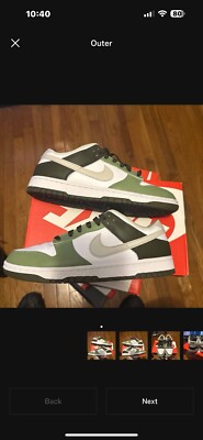 Size 9 - Nike Dunk Low Oil Green