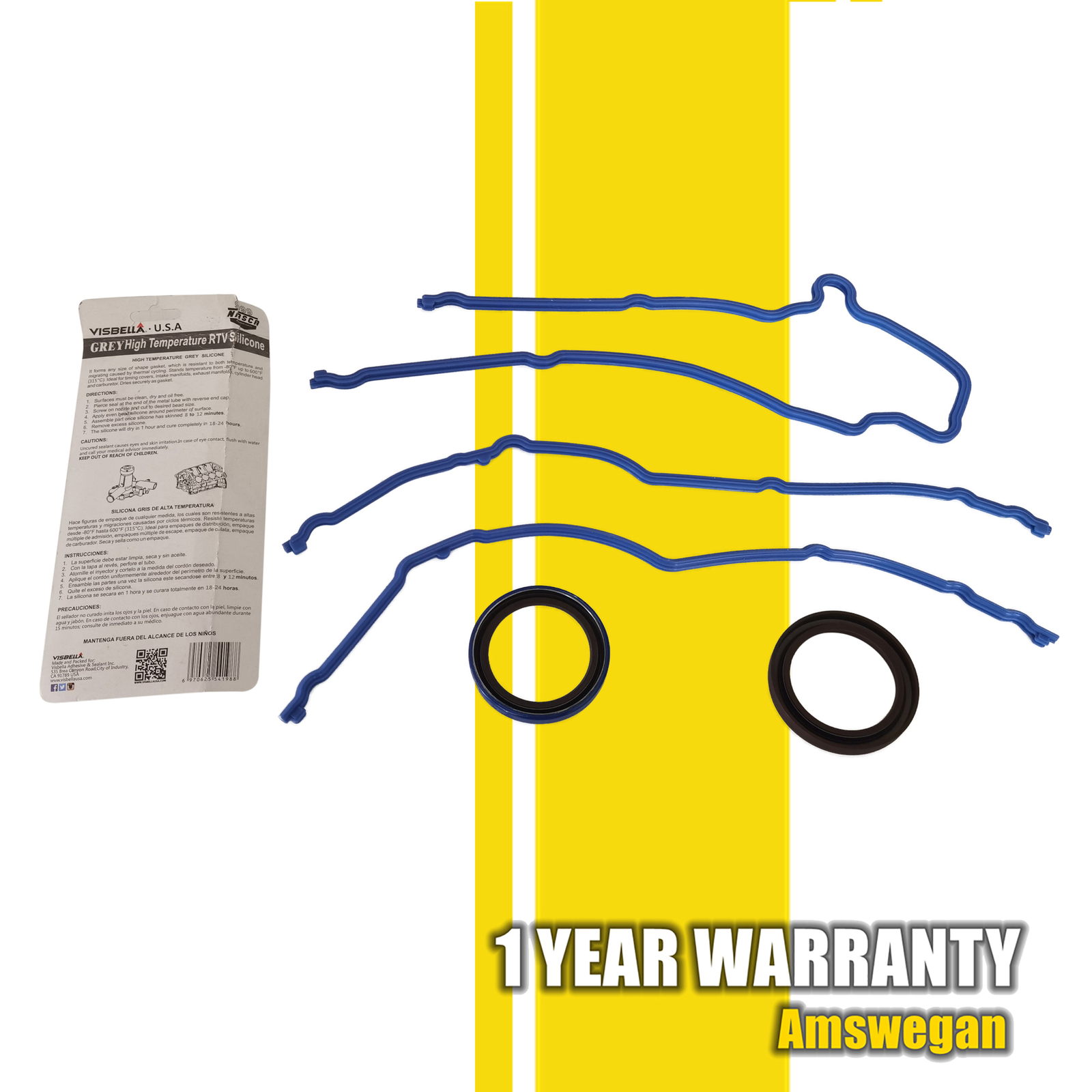 Timing Cover Gasket Fits 9717 Ford F150 F250 E250 E350 Econoline 5.4 6