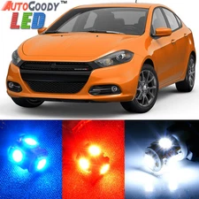 13 x Premium Xenon White LED Lights Interior Package Upgrade for Dodge Dart