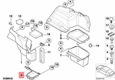 Genuine BMW M3 E46 316Ci 316i 1.6 1.9 318Ci 318d Trunk Tray Left 