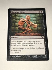 Magic the Gathering  Macabre Waltz Card