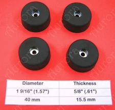 4 Rubber Feet (1.57" x .61") Amps, Speakers, Cases, Cabinets, Pro Gear, Guitar