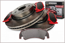 2x BREMSSCHEIBEN + BREMSKLÖTZE VORNE FÜR DODGE RAM 1500 2004 - 2006 SRT-10