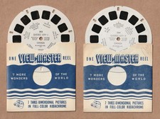 Set of two vintage View-Master reels Quebec City Canada 1948
