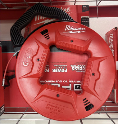 Milwaukee 48-22-4195 100' Polyester Fish Tape W/ Flexible Metal Leader