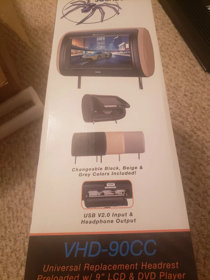 Soundstream VHD-90CC 9 inch LCD & DVD player universal kit - Image 4 of 4