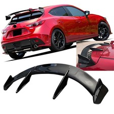 Rear Window Roof Spoiler Gloss Black For Mazda 3 Hatchback 2014 2024