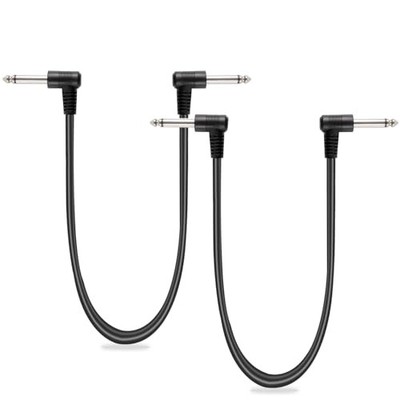  2 Pack Guitar Patch Cables 24 Inch / 60cm Effect Pedal Cable 24 inch - 2pack