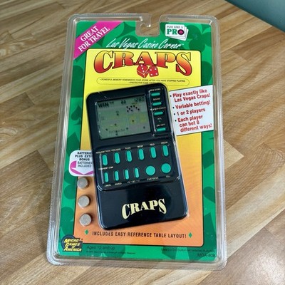 VTG Craps Electronic Handheld Las Vegas Casino Corner GAME 1994 + NEW BATTERIES