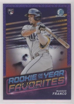 2022 Bowman Mega Box Purple Mojo Refractor 1/250 Wander Franco #ROYF-1 RC 3c6