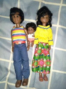Poupée Sunshine Family Mattel – Personnage Black AA Afro – Vintage Années 70/80